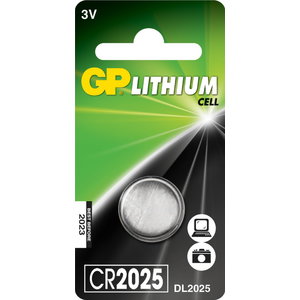 Baterijos CR2025, 3V, Lithium, 1 vnt., Gp