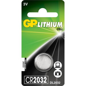 Battery CR2032, 3V, Lithium, 1 pcs., GP