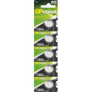 Baterijas CR2016, 3V, Lithium, 5 gab. 