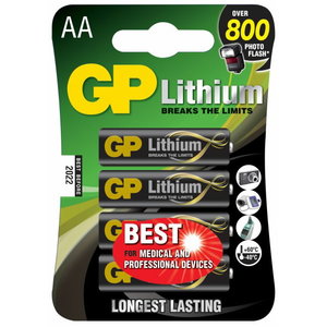 Baterijas AA/15LF-2U4, 1.5V, 4 gab., Gp