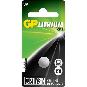 Baterijos CR1/3N, 3V, Lithium, 1 vnt., Gp