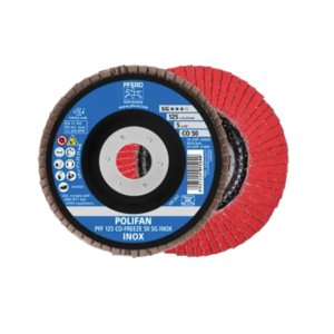 Flap disc POLIFAN PFF 125 CO-FREEZE 50 SG INOX