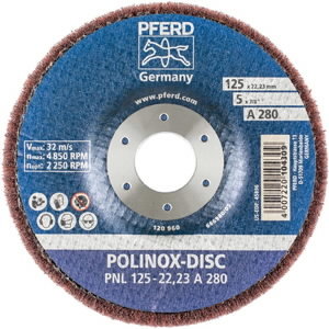 Neaustinis šlif. diskas PNL POLINOX 125mm P280