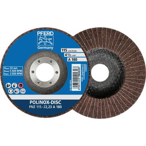 Neaustinis šlif. diskas PNZ Polinox 125x20/22,23mm A100