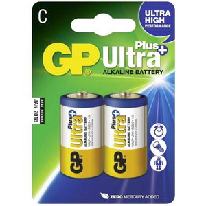 Baterijos C/LR14, 1.5V, Ultra Plus Alkaline, 2 vnt., Gp