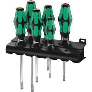 Atsuktuvų komplektas 334/6 Lasertip, Wera