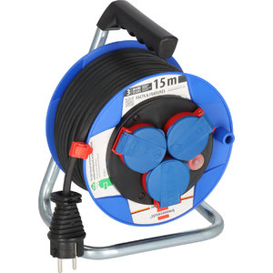 Удлинительный кабель на пластмассовой катушке 15 м 3VDE RR 3x1,5 Garant compact, BRENNENS
