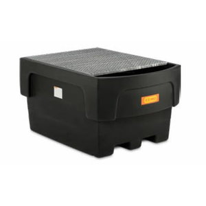 IBC bund 1100/1-PE with galvanised steel grating, Cemo