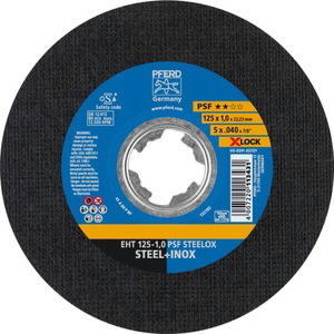 Pjovimo diskas PSF Steelox X-LOCK 125x1mm, Pferd