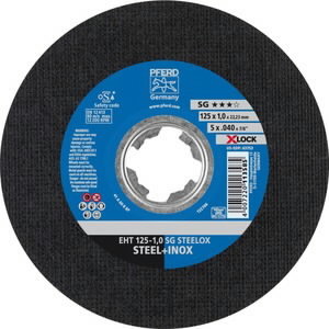 Pjovimo diskas SG Steelox X-LOCK 125x1mm, Pferd