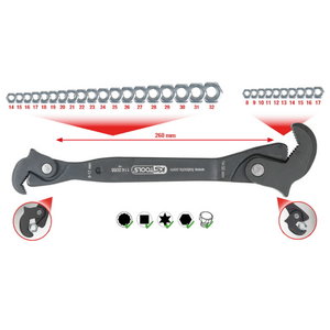 Self-adjusting spanner 8-32mm, KS tools