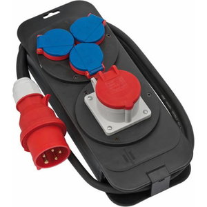 Pikendusjuhe 2m 1CEE400V+3x230V H07RN-F 5x1,5 16A kummikaabel 
