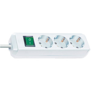 Pikendusjuhe 5m Eco-Line, 3 pesa, H05VV-F 3G1,5, valge, Brennenstuhl
