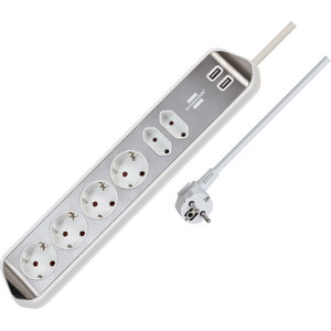 Prailgintuvas H05VV-F 3G1,5  4 pesa 45&deg;+2 pesa 90&deg;+ 2 USB-2,0 