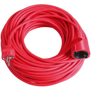 EXTENSION CABLE (VDE APPR.), RED, Brennenstuhl