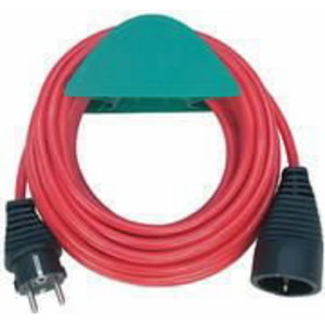 Extension cable (VDE appr.), red 10m, Brennenstuhl