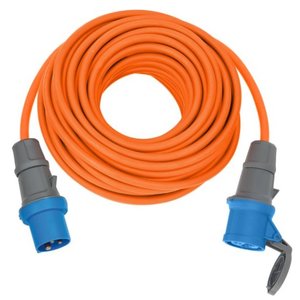 Pagarinātājs CEE Oranžs H07RN-F 3G2.5 25m 230V/16A, IP44