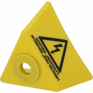 A-stand with lightning symbol and magnet