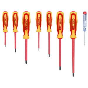ERGO VDE screwdriver set, 8pcs, PH+slot