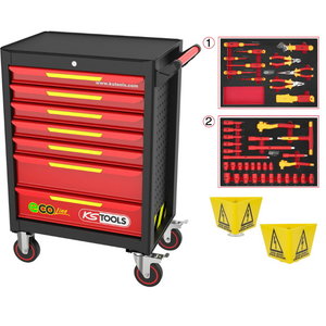 ECOline workshop trolley with 42 insulated tools for hybrid 