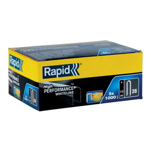 Staples for wires 28/10 5000pcs white, Rapid