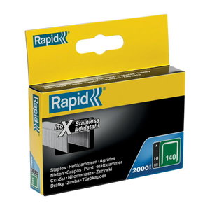 Klambrid 140/10 2000tk, roostevabad, roheline, pappkarbis, Rapid