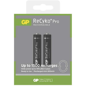 Rechargeable battery AAA/R03, 1.2V, 850 mAh, ReCyko, 2pcs., GP