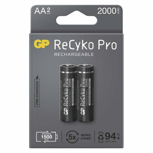 įkraunama baterija AA/LR6, 1,2 V, 2000mAh, ReCyko, 2 vnt. 