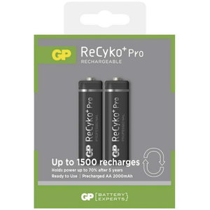 Lādējamas baterijas AA/LR6, 1,2 V, 2050mAh, ReCyko, 2 gab, Gp