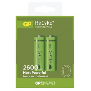 Lādējamas baterijas AA/LR6, 1,2 V, 2600mAh, ReCyko, 2 gab, Gp