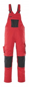 Bib-trousers Leipzig red/black 76C46, Mascot