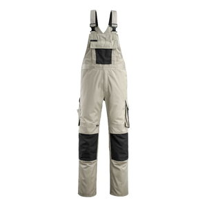 Bib-trousers Augsburg, light khaki/black 82C46, Mascot