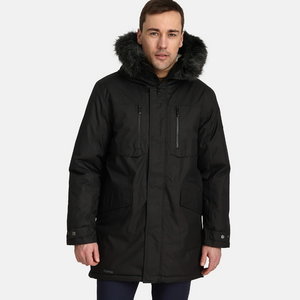 Talvejope parka David kapuutsiga, must M, Huppa