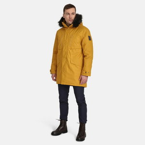 Winter jacket parka David hooded, light brown S, Huppa
