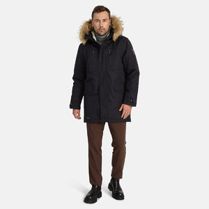 Winter jacket parka David 1 hooded, black M, Huppa