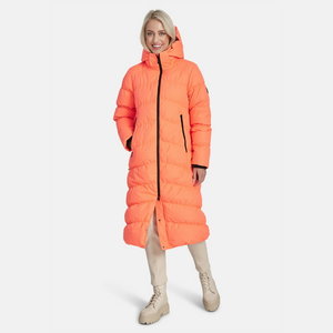 Product image of: Winter feather coat Naima hooded, orange L, Huppa