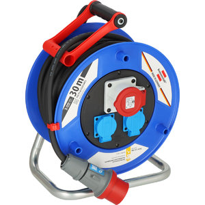 Удлинитель с катушкой 30м 1CEE400V/16A+2VDE RN 5x2,5 IP44 GARANT, BRENNENS