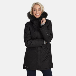 Winter jacket parka Vivian hooded, black S, Huppa