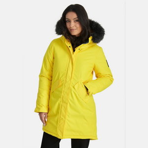 Winter jacket parka Vivian hooded, yellow L, Huppa