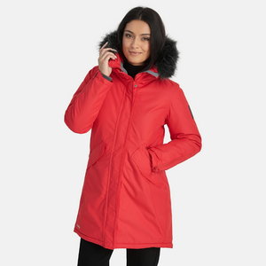 Winter jacket parka Vivian hooded, red S, Huppa