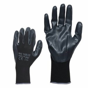 Gloves nylon waterproof foam nitrile on palm 10