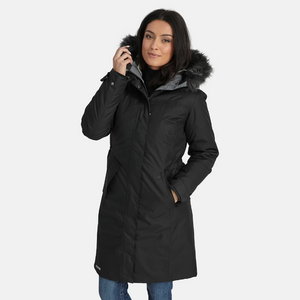 Product image of: Winter jacket parka Vienna hooded, black L, Huppa