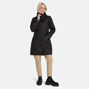 Womens` parka Minna hooded, black M