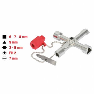 Universal enclosure keys, 71mm 