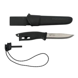 Product image of: Knife Companion Spark (S) 104mm, black, with firestarter, Mora