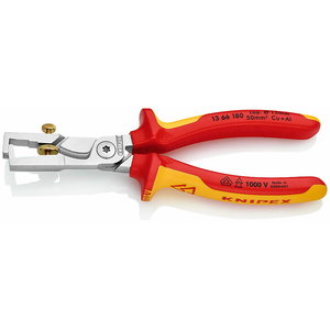 Insulation stripper Strix up to 10mm2  with cutter - VDE, Knipex