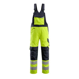 Hi-vis puskombinezons Davos, dzeltens/tumši zils, MASCOT