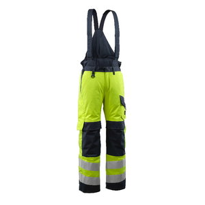 Renens welder winter bib&brace trousers, HI-VIS Yellow/navy M