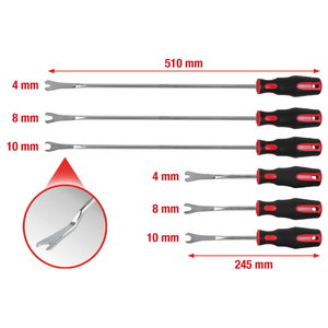 Spaustukų nuėmimo komplektas, 6 vnt, KS tools