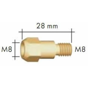Contact tip holder for MB36 M8, Binzel